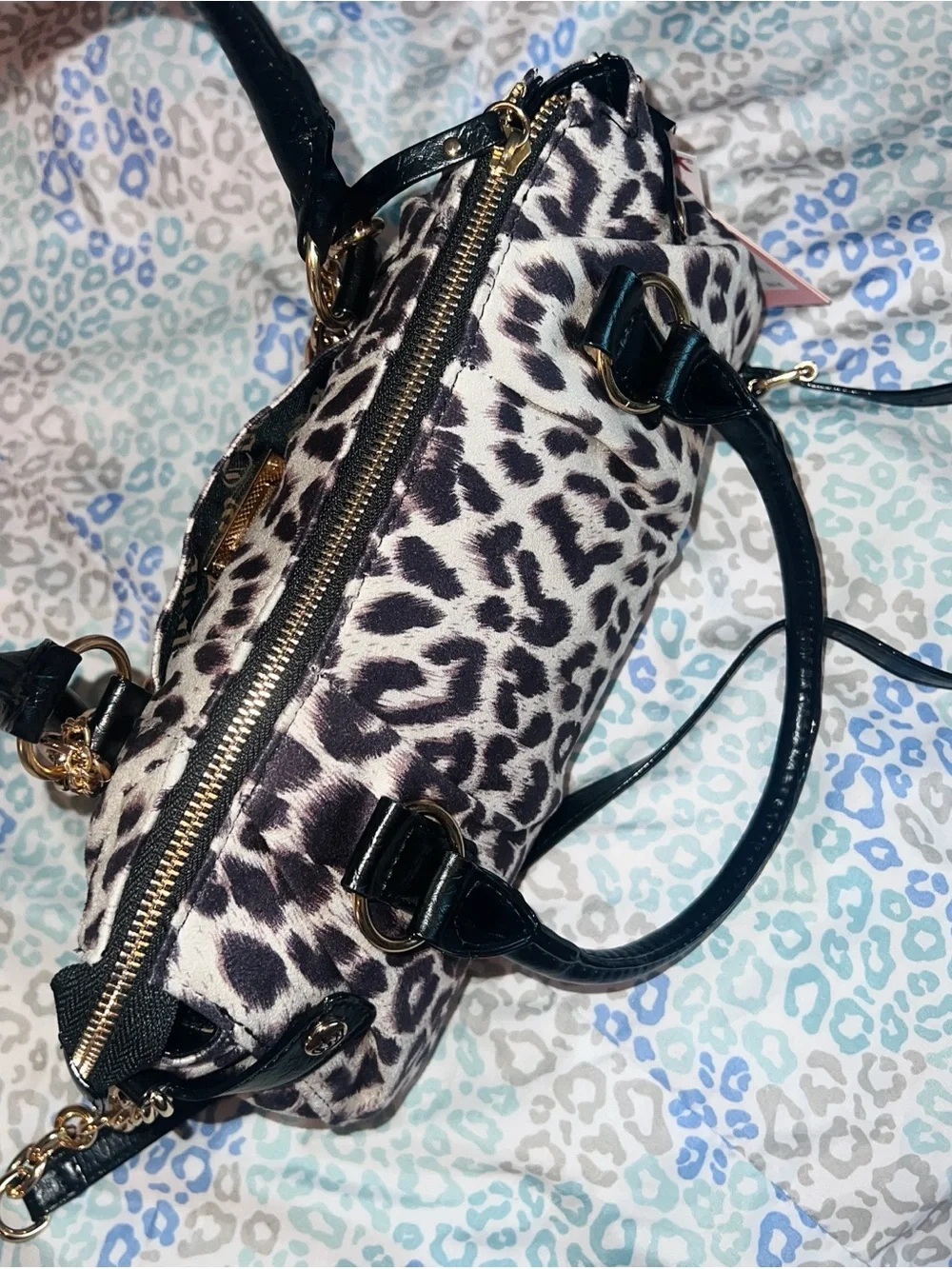 New Tan Juicy Couture Purse Tote Bag Crossbody Cheetah Handbag NWT Leopard
